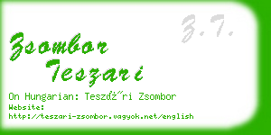 zsombor teszari business card